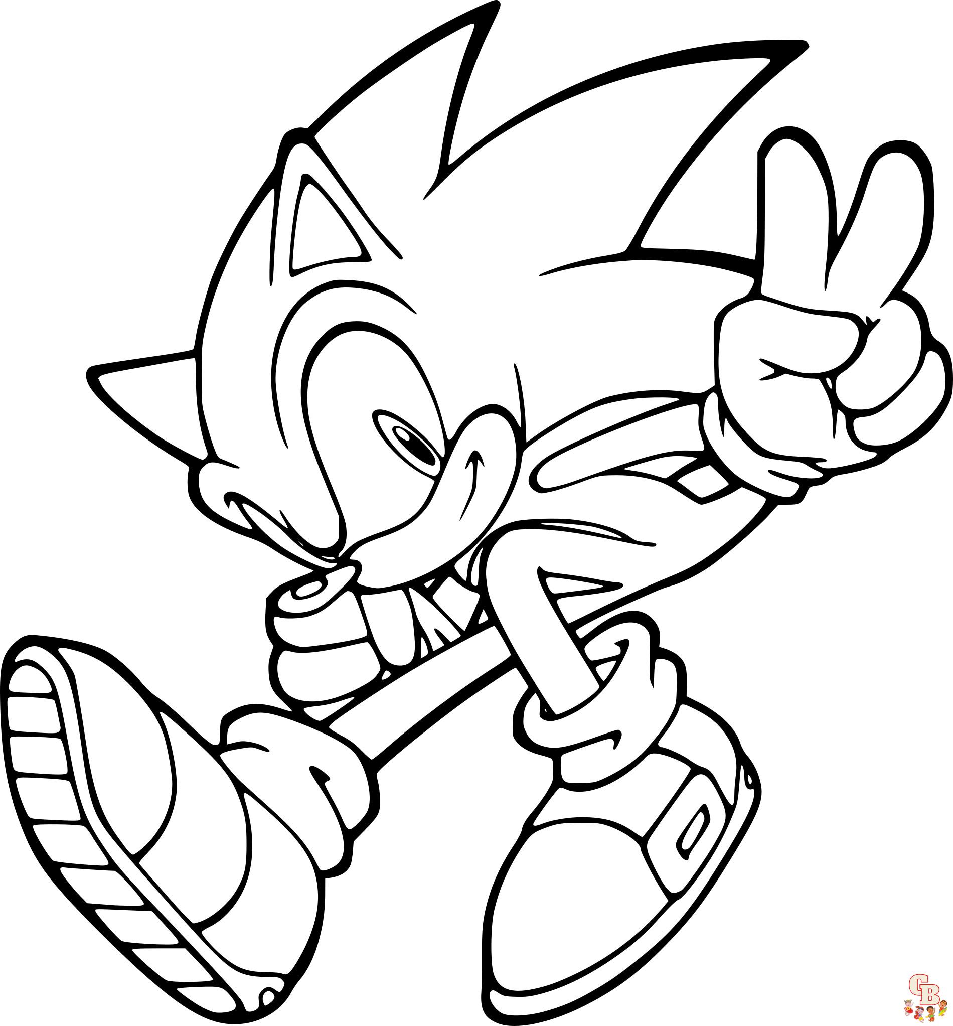 Coloriage Dark Sonic