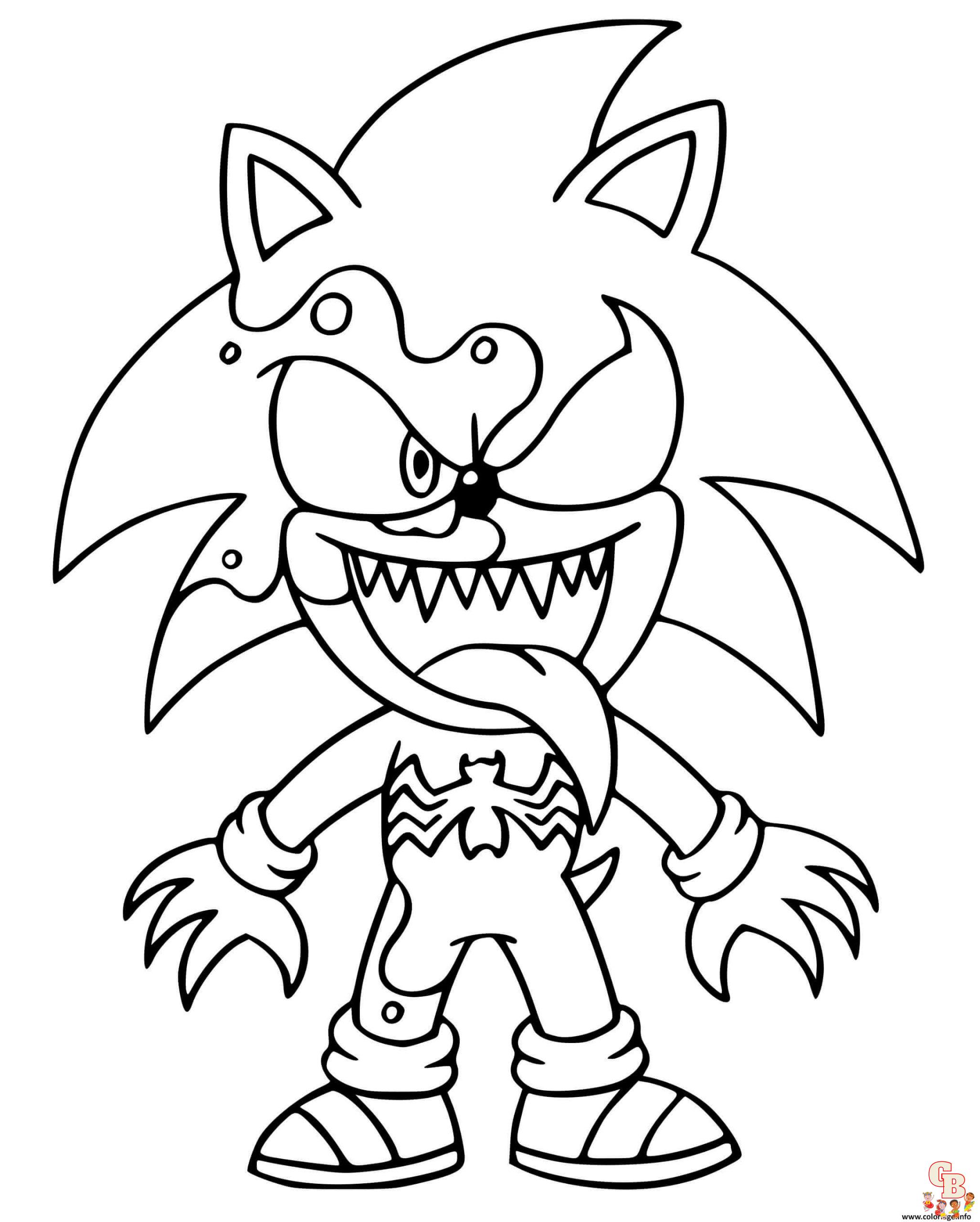 Coloriage Dark Sonic