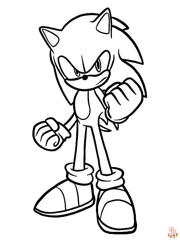 Coloriage Dark Sonic