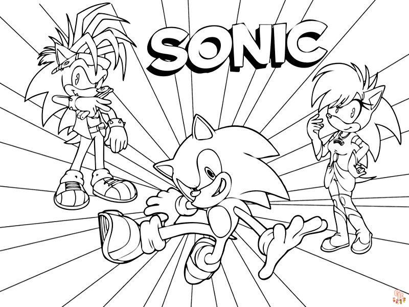 Coloriage Dark Sonic