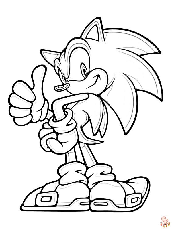 Coloriage Dark Sonic