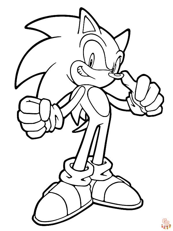 Coloriage Dark Sonic