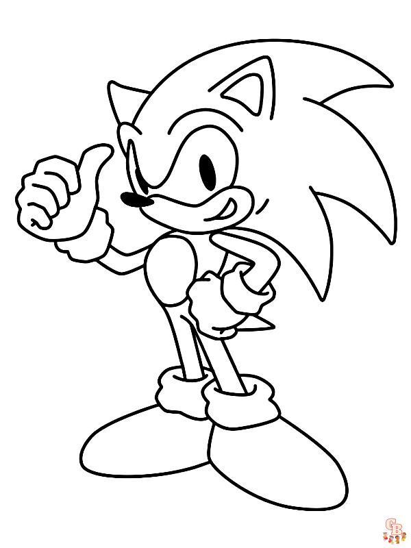 Coloriage Dark Sonic