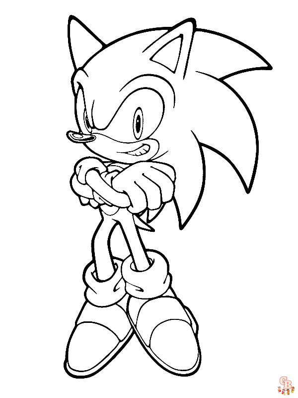 Coloriage Dark Sonic