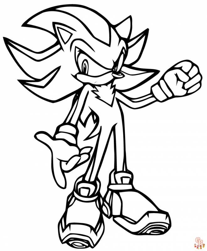 Coloriage Dark Sonic