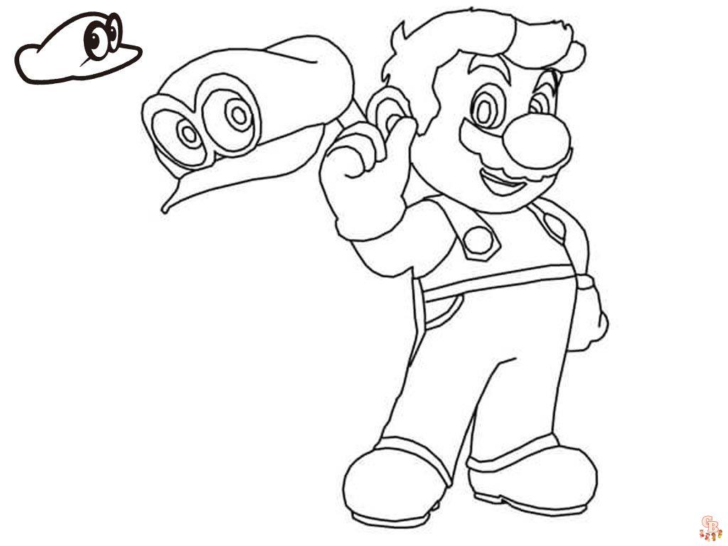 Coloriage Mario Odyssey