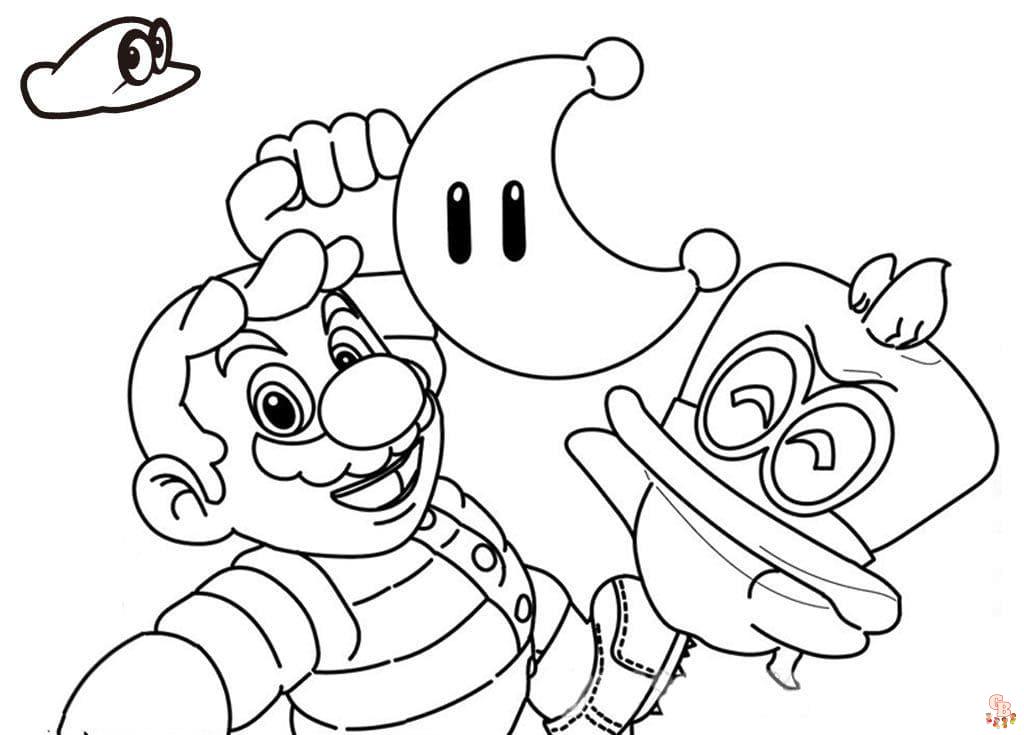 Coloriage Mario Odyssey