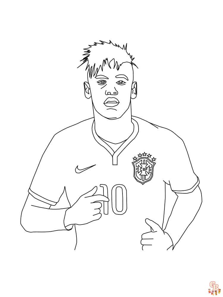 Coloriage Neymar