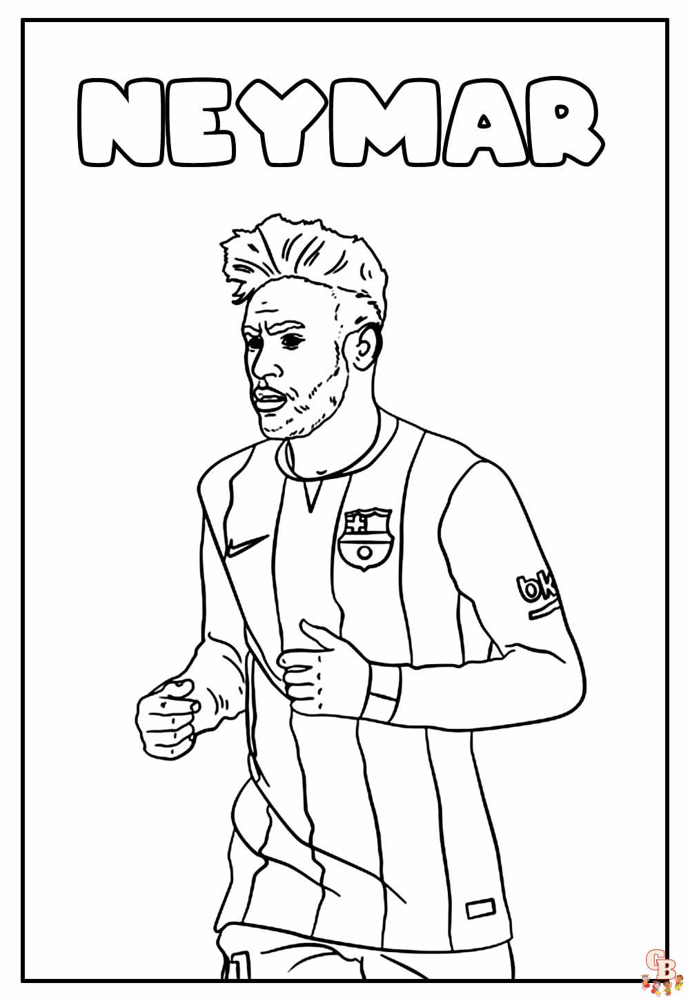 Coloriage Neymar