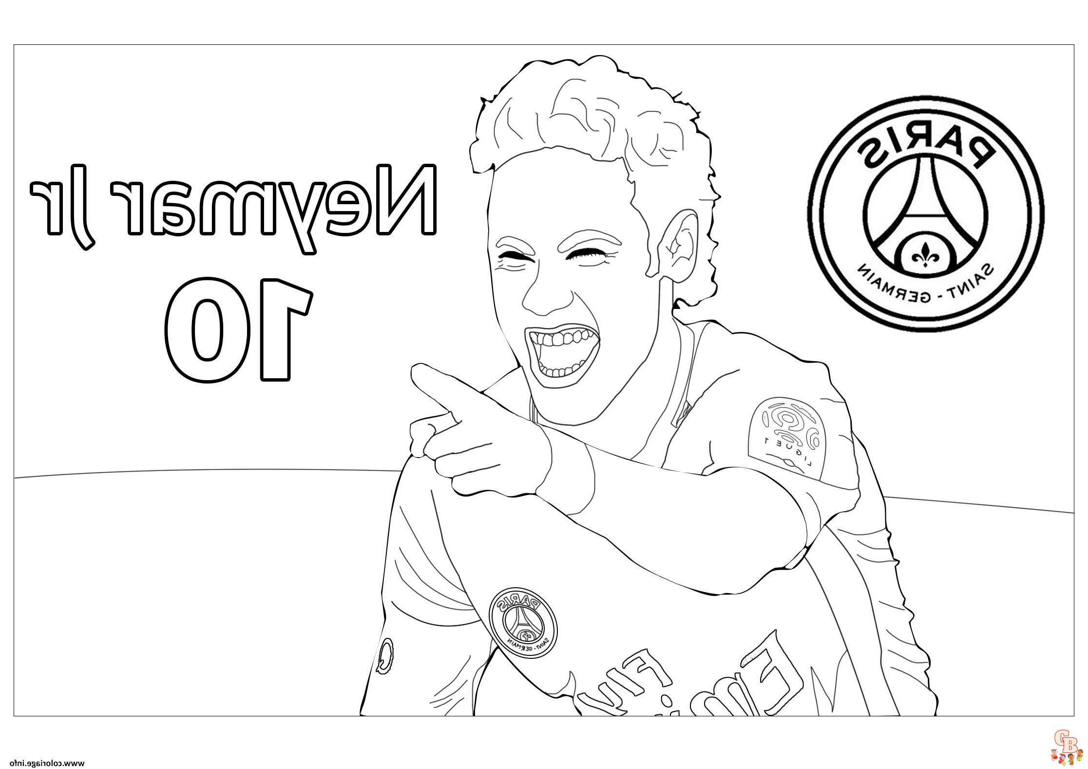 Coloriage Neymar