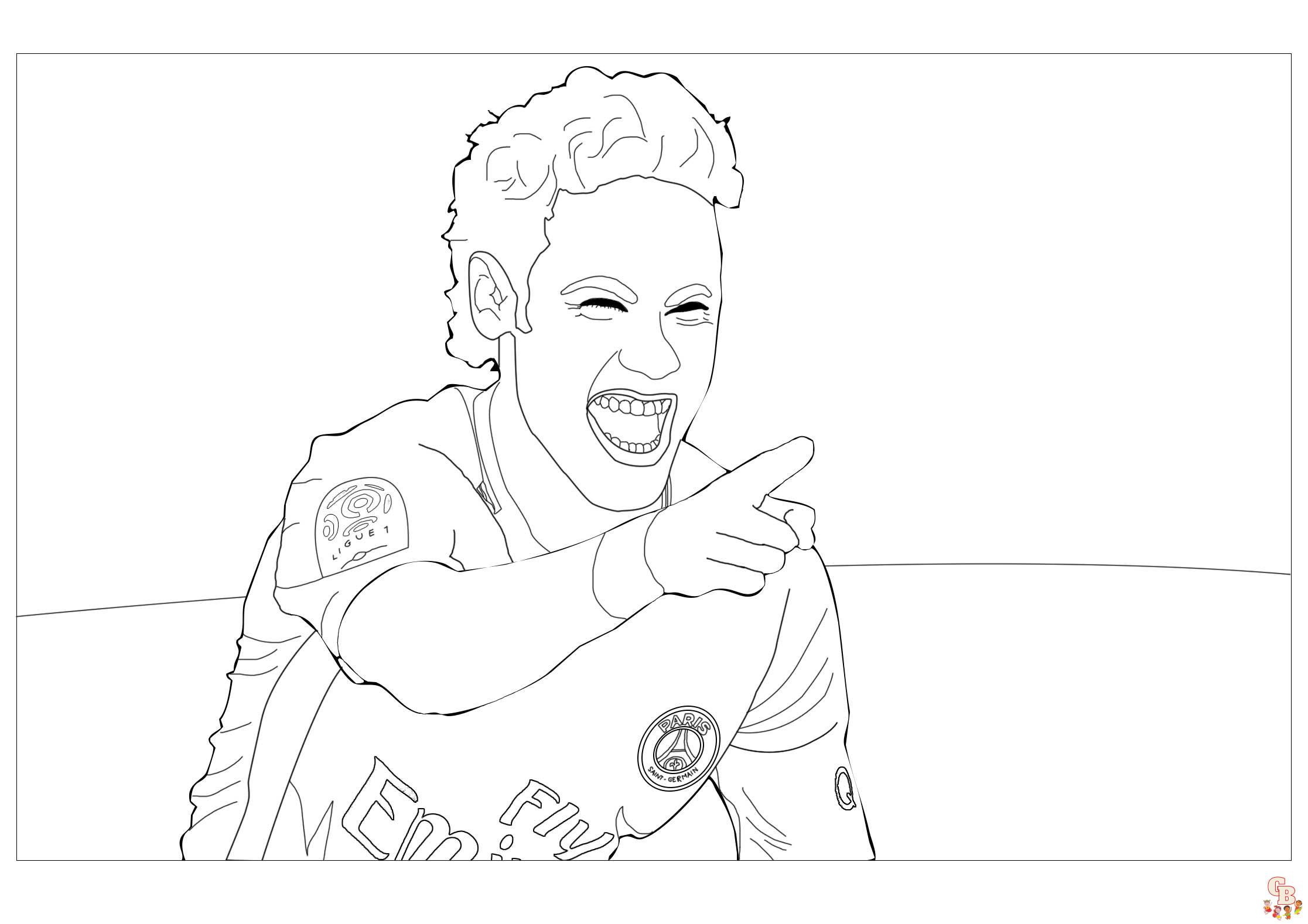 Coloriage Neymar