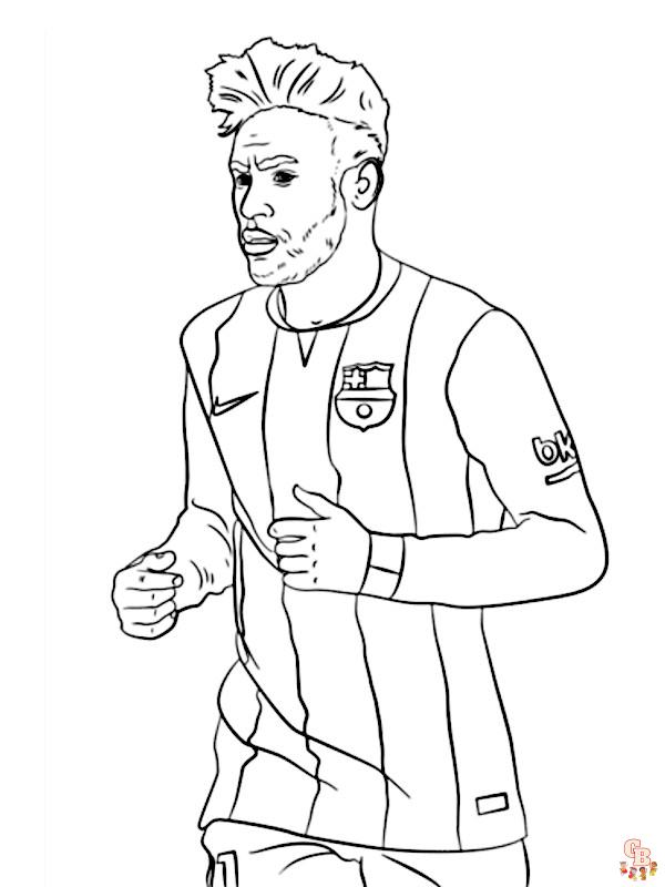 Coloriage Neymar