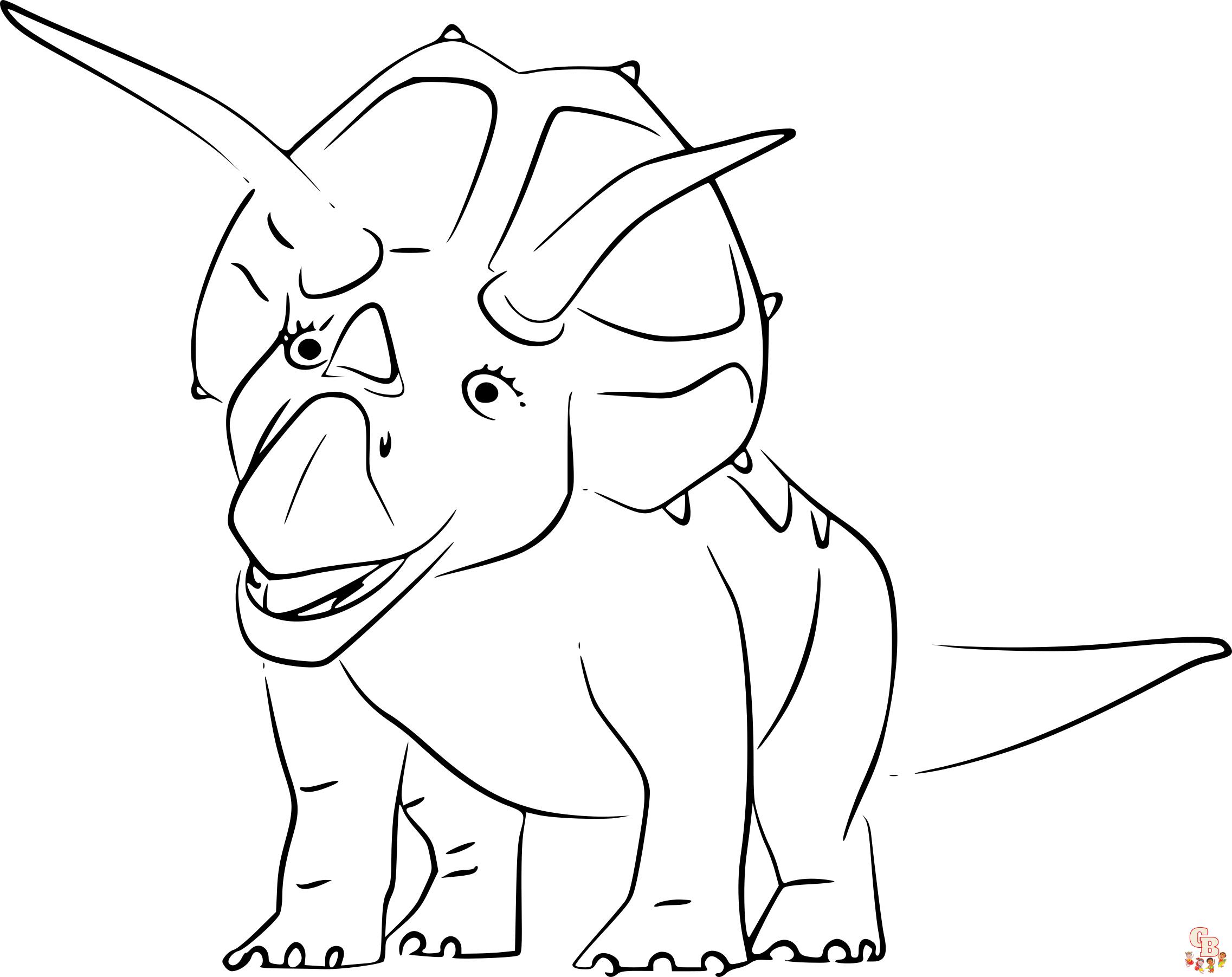 Coloriage Triceratops