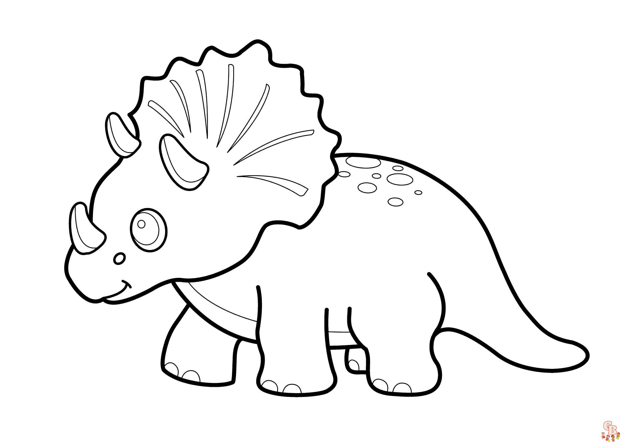 Coloriage Triceratops