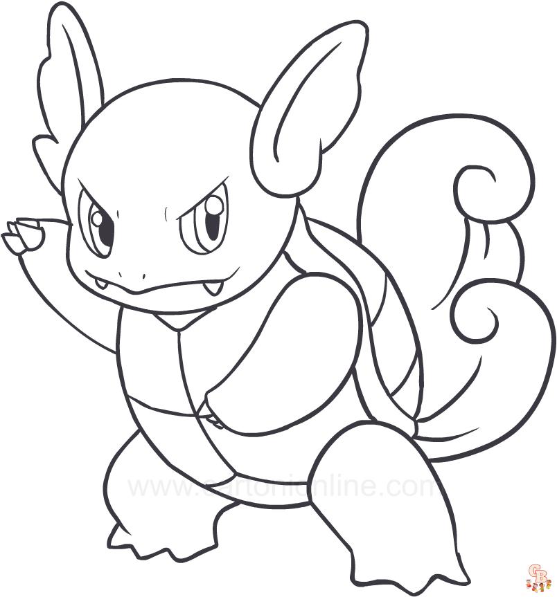 Coloriage Wartortle