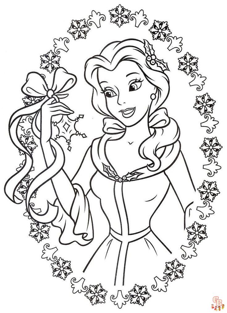 Coloriage belle