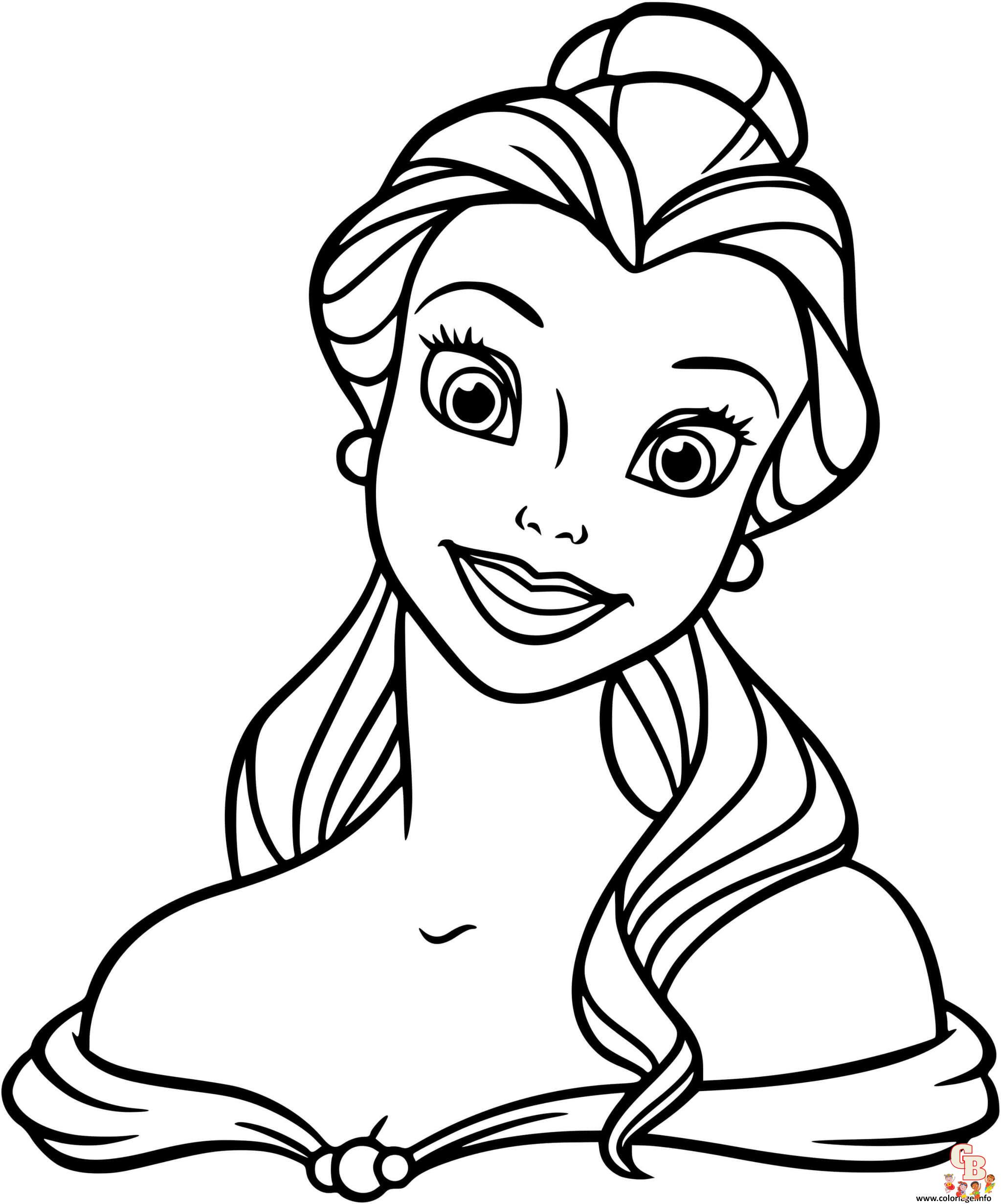 Coloriage belle