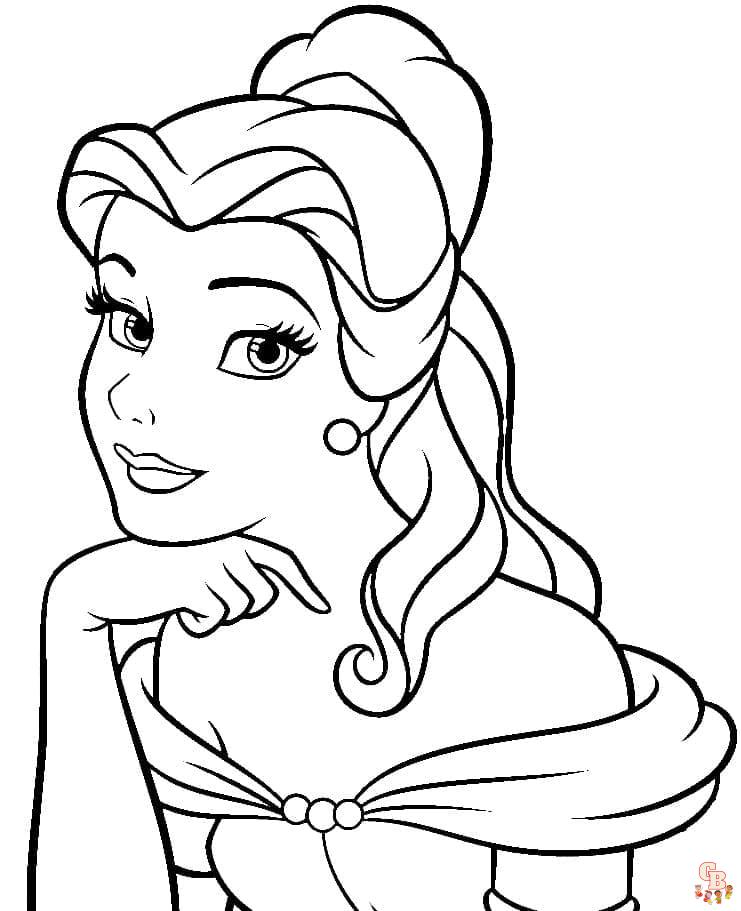 Coloriage belle