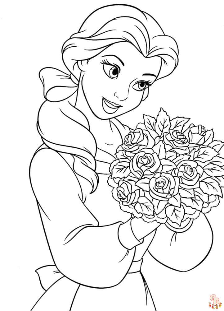 Coloriage belle