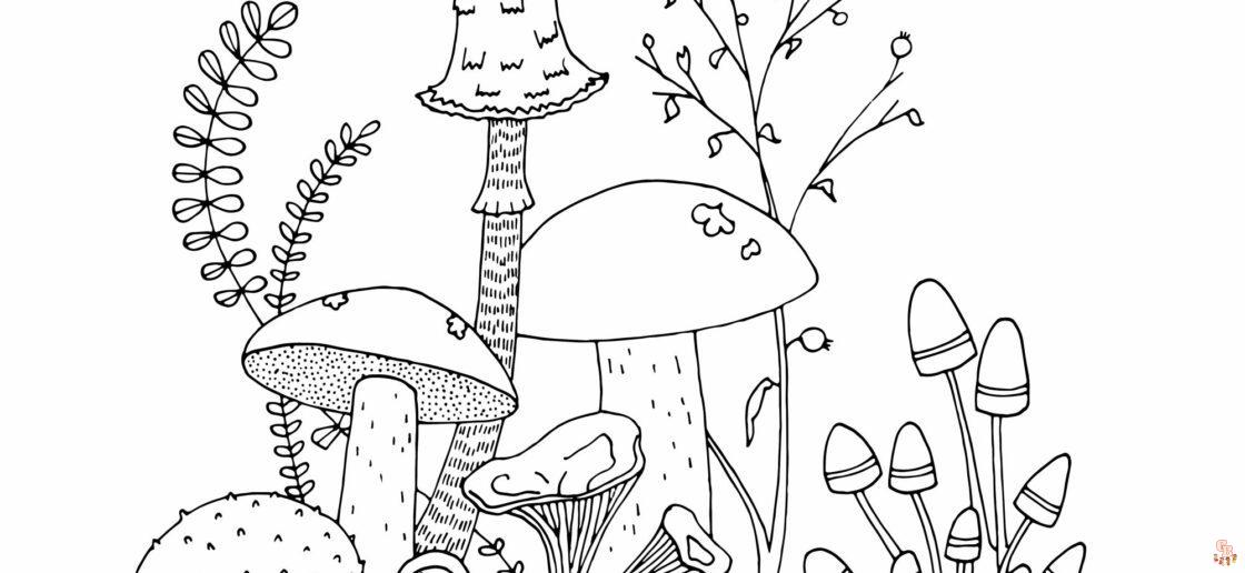 Coloriage champignon