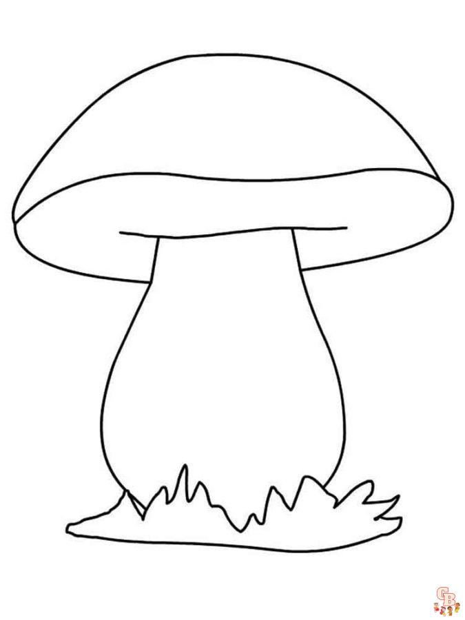 Coloriage champignon