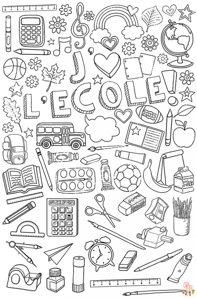 Coloriage lecole