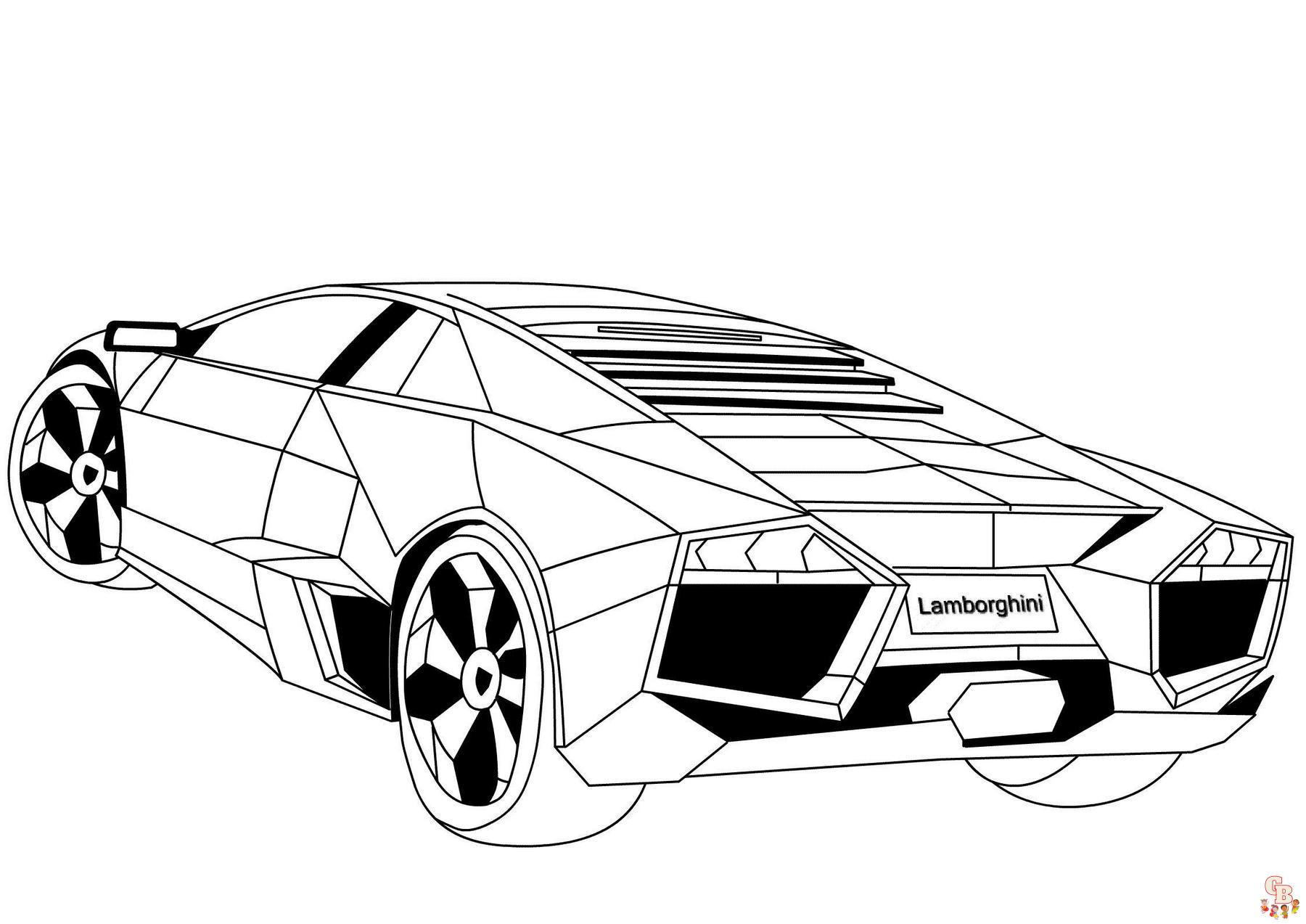 coloriage Lamborghini