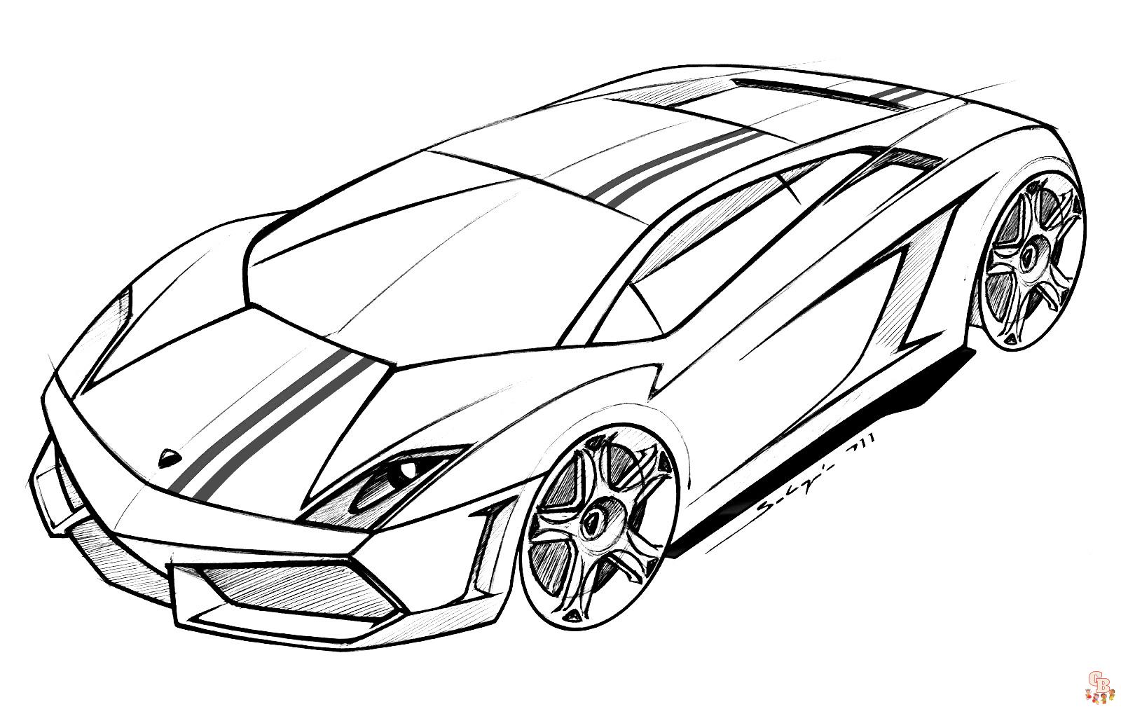 coloriage Lamborghini