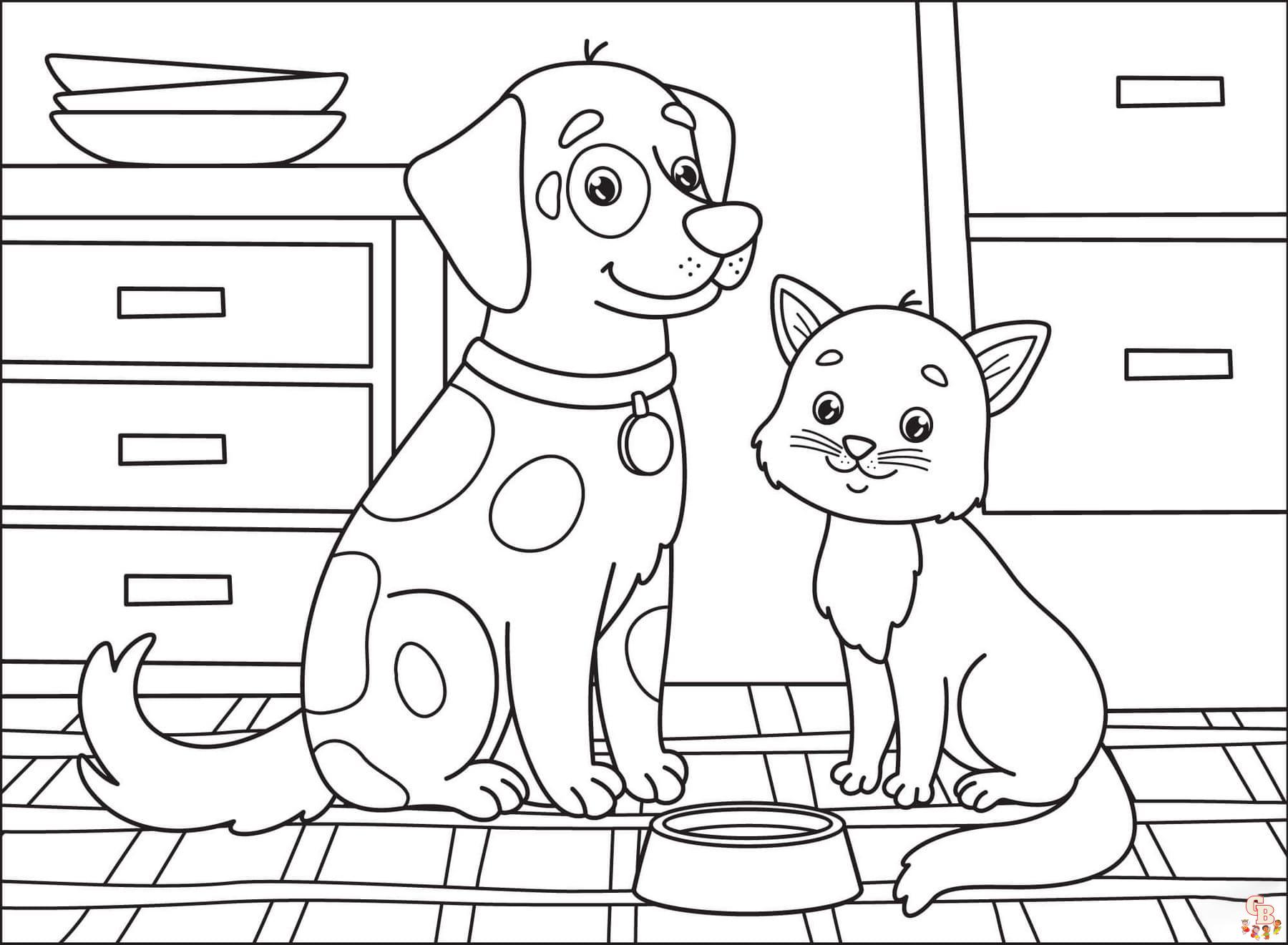 coloriage chien