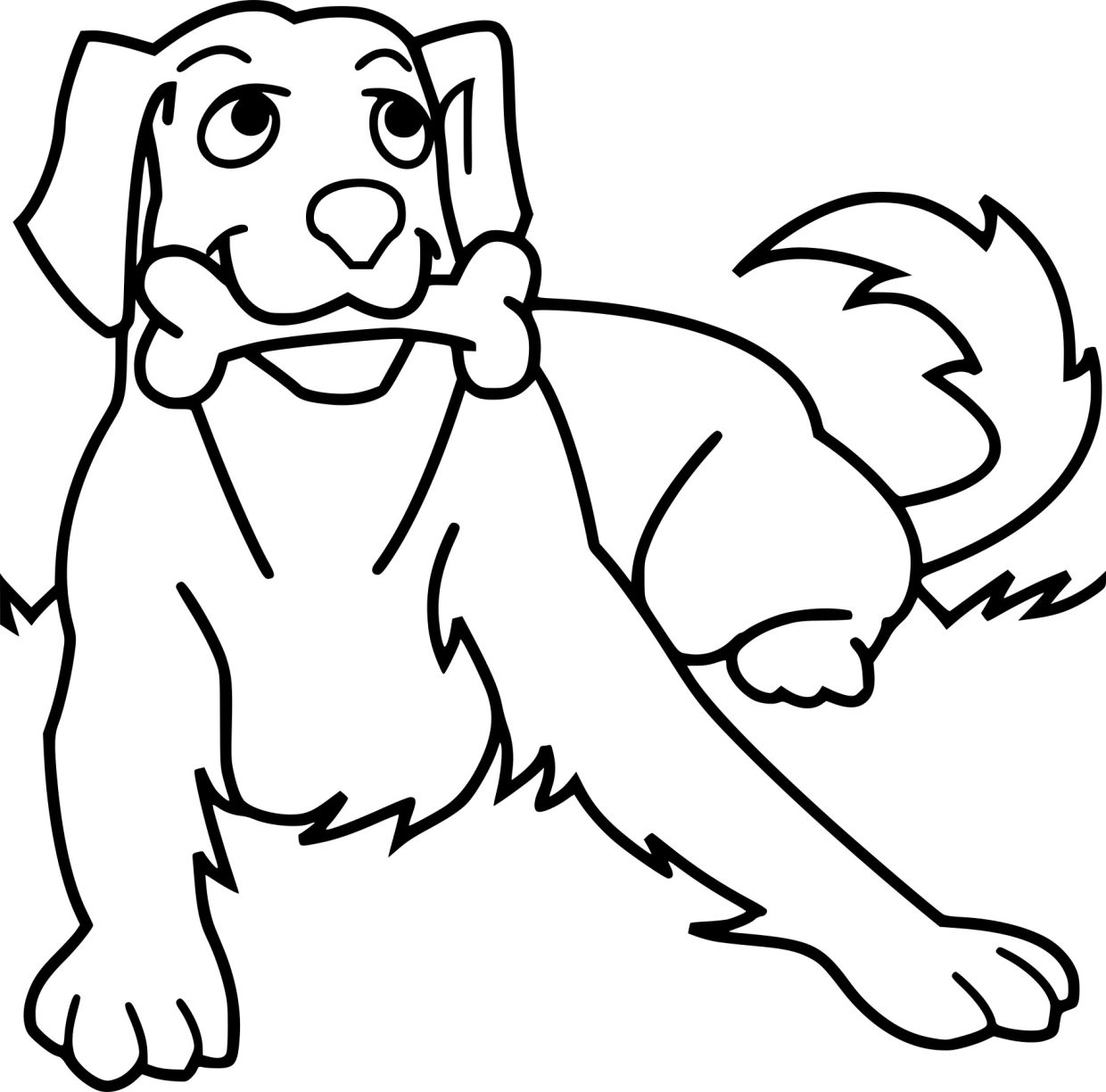 coloriage chien