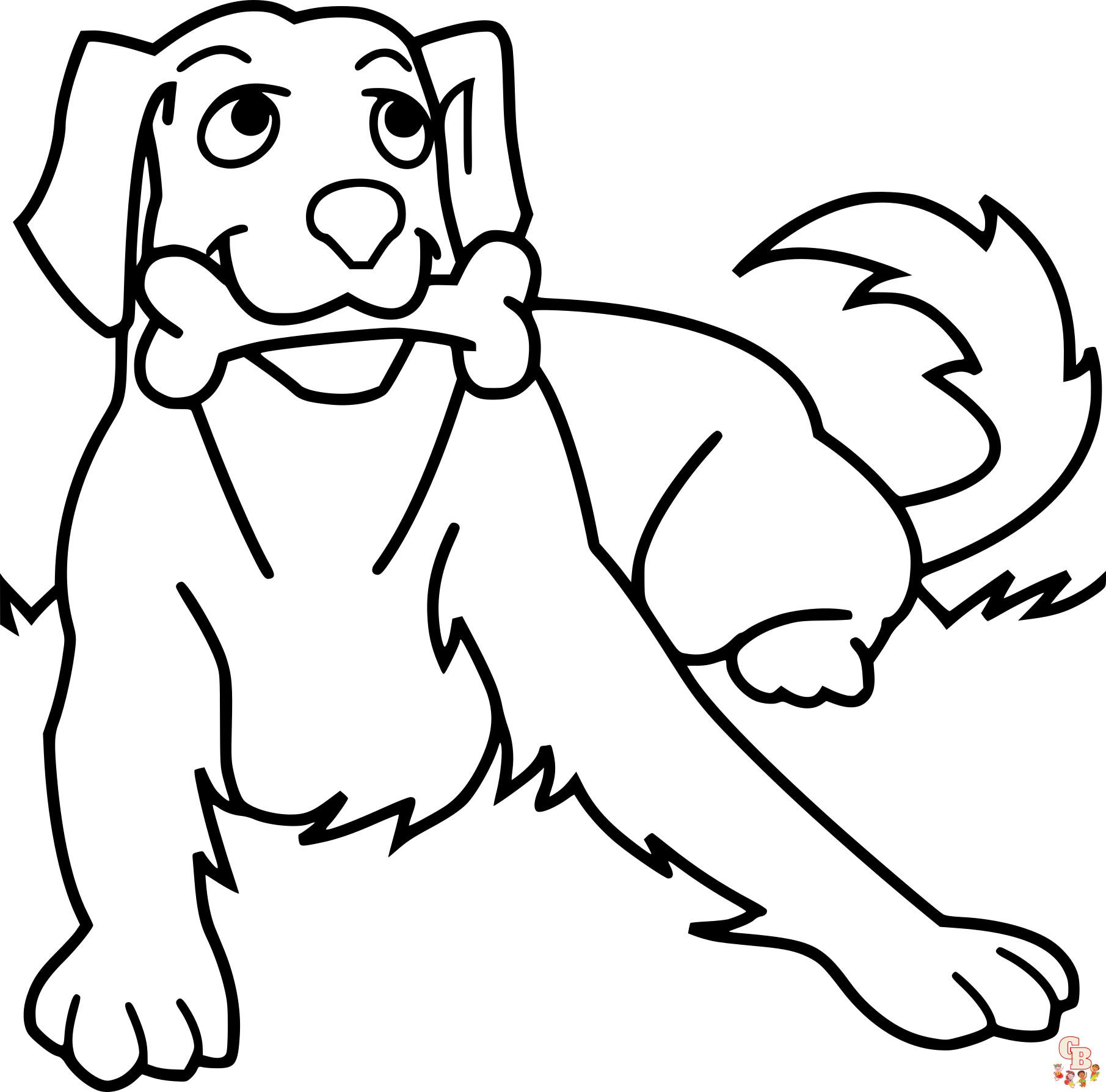 coloriage chien