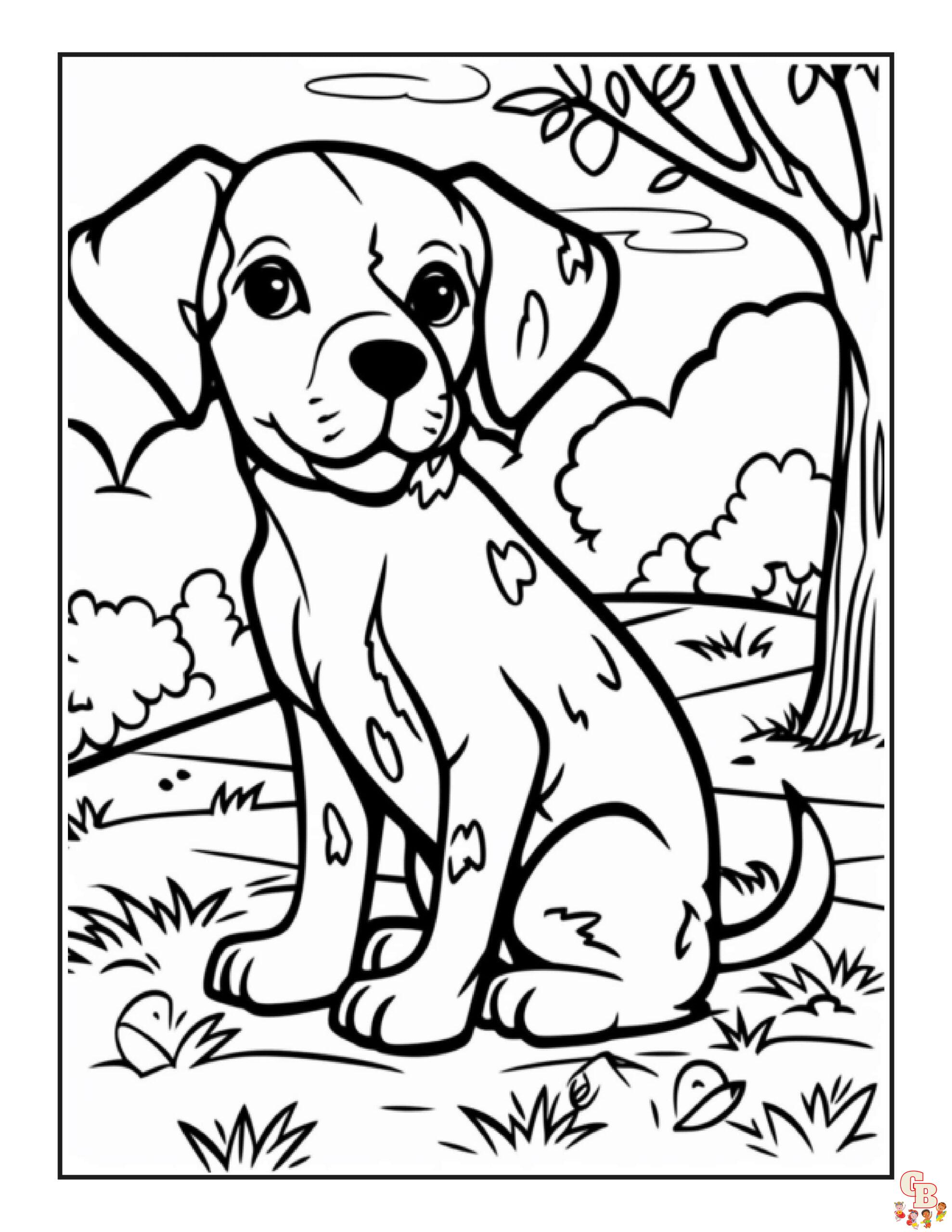 coloriage chien