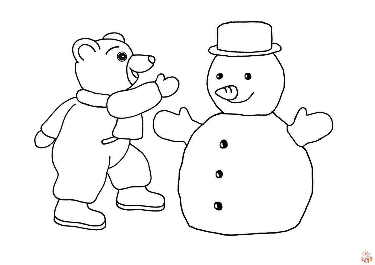 coloriage petit ours brun