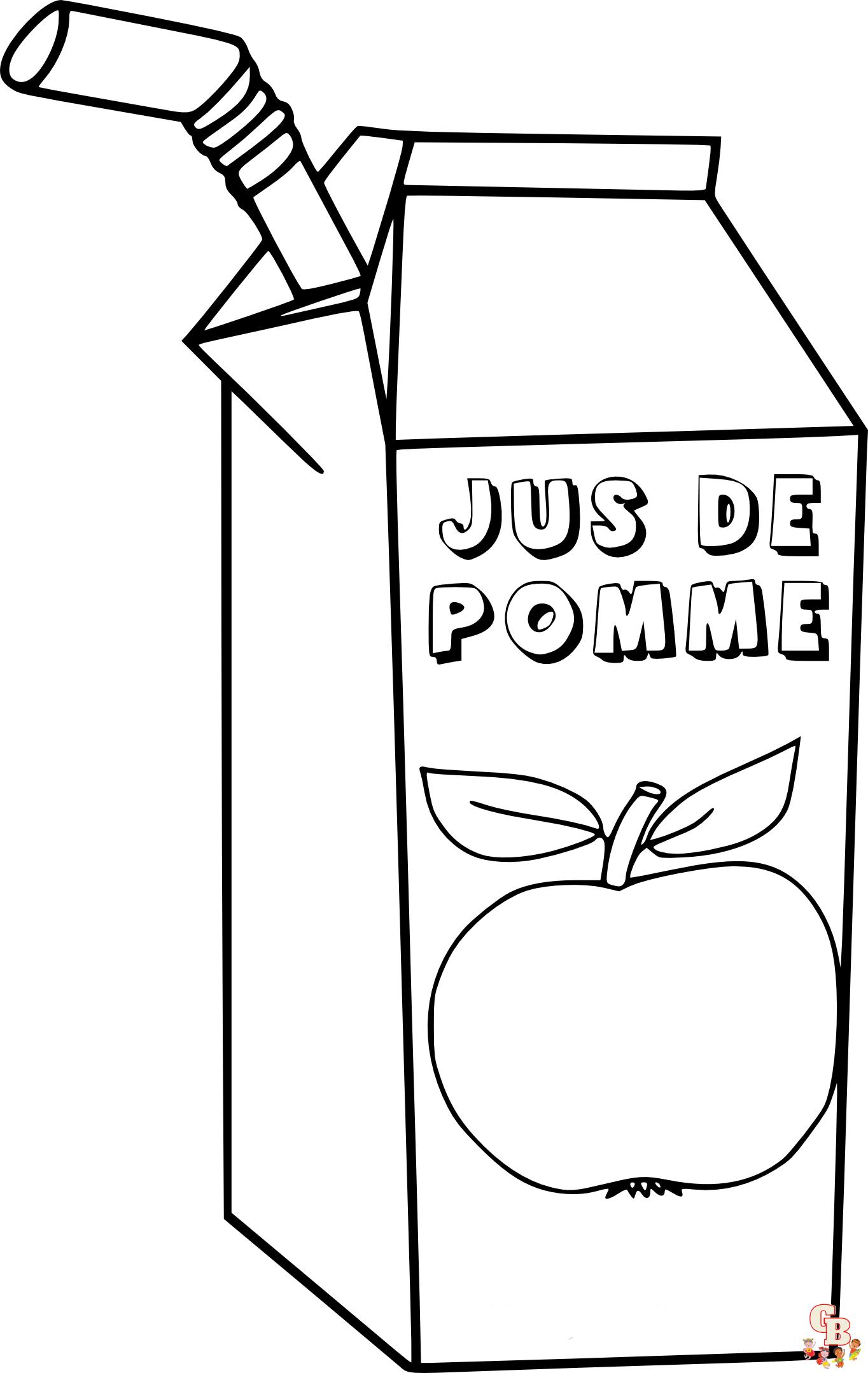 coloriage pommes