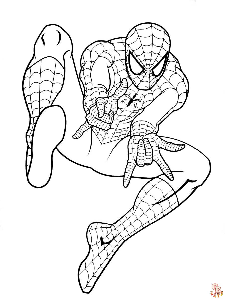 coloriage spidey