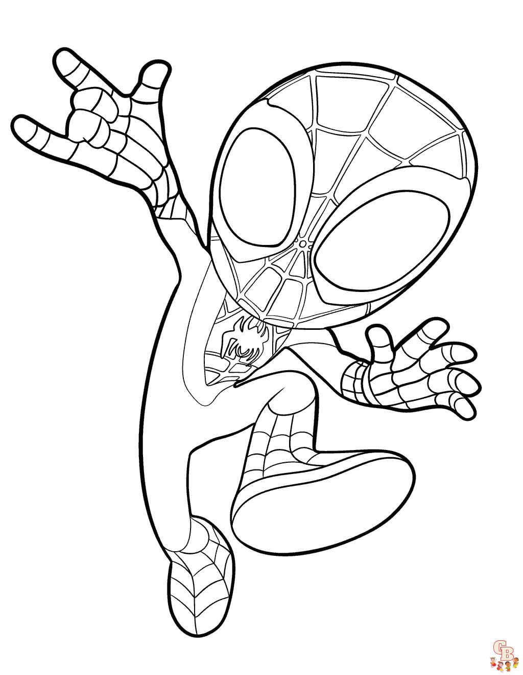 coloriage spidey