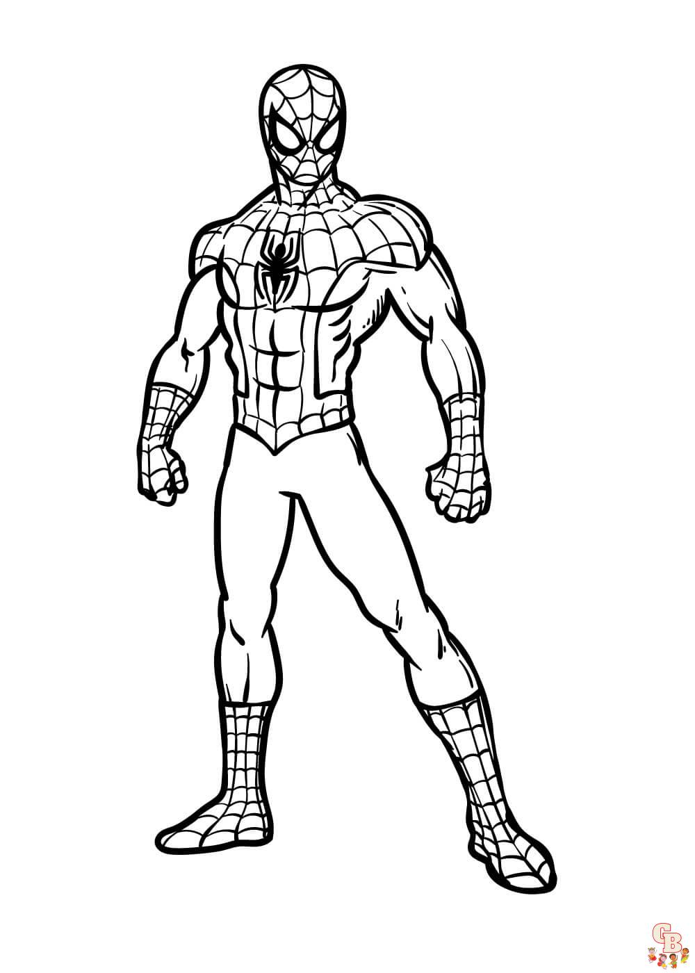 coloriage spidey