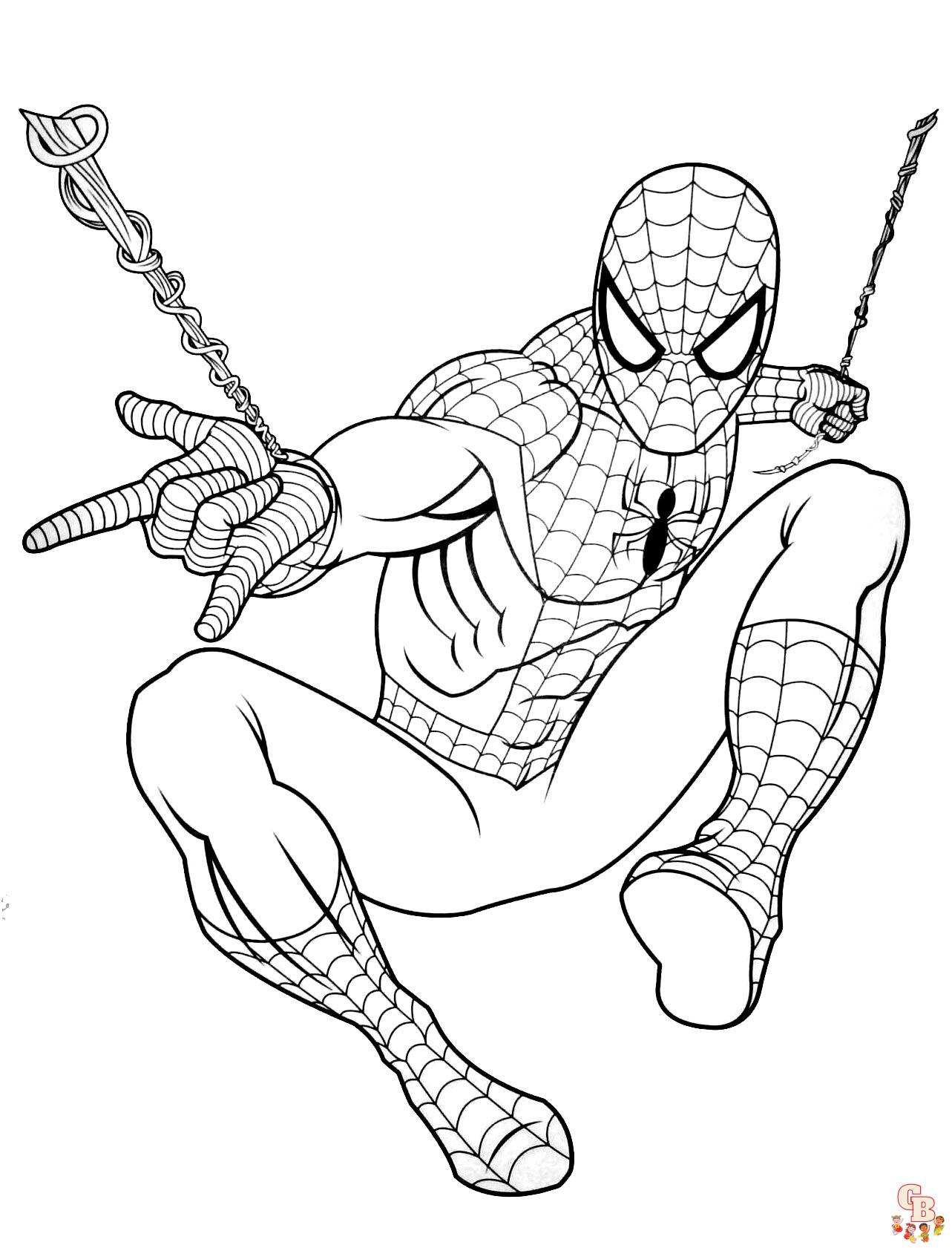 coloriage spidey