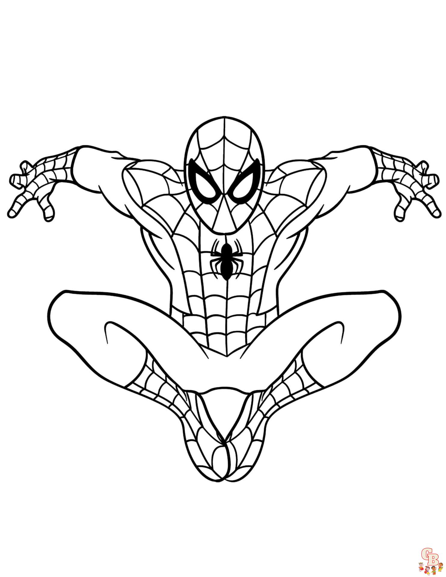 coloriage spidey