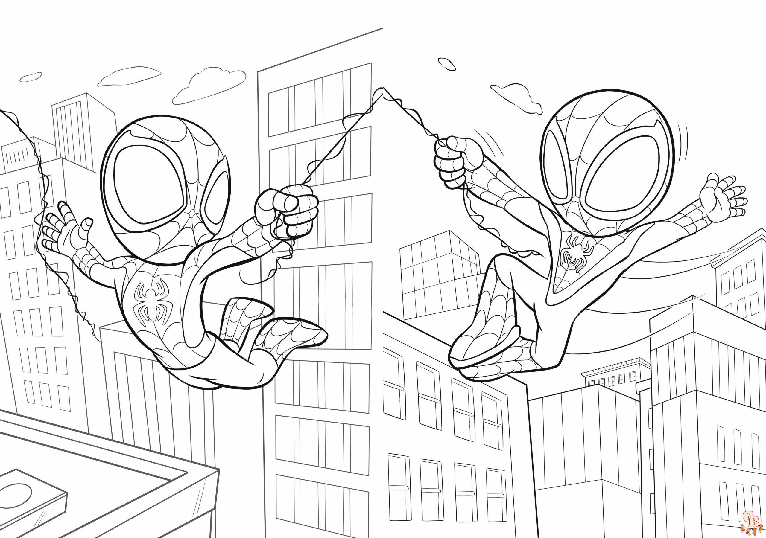 coloriage spidey