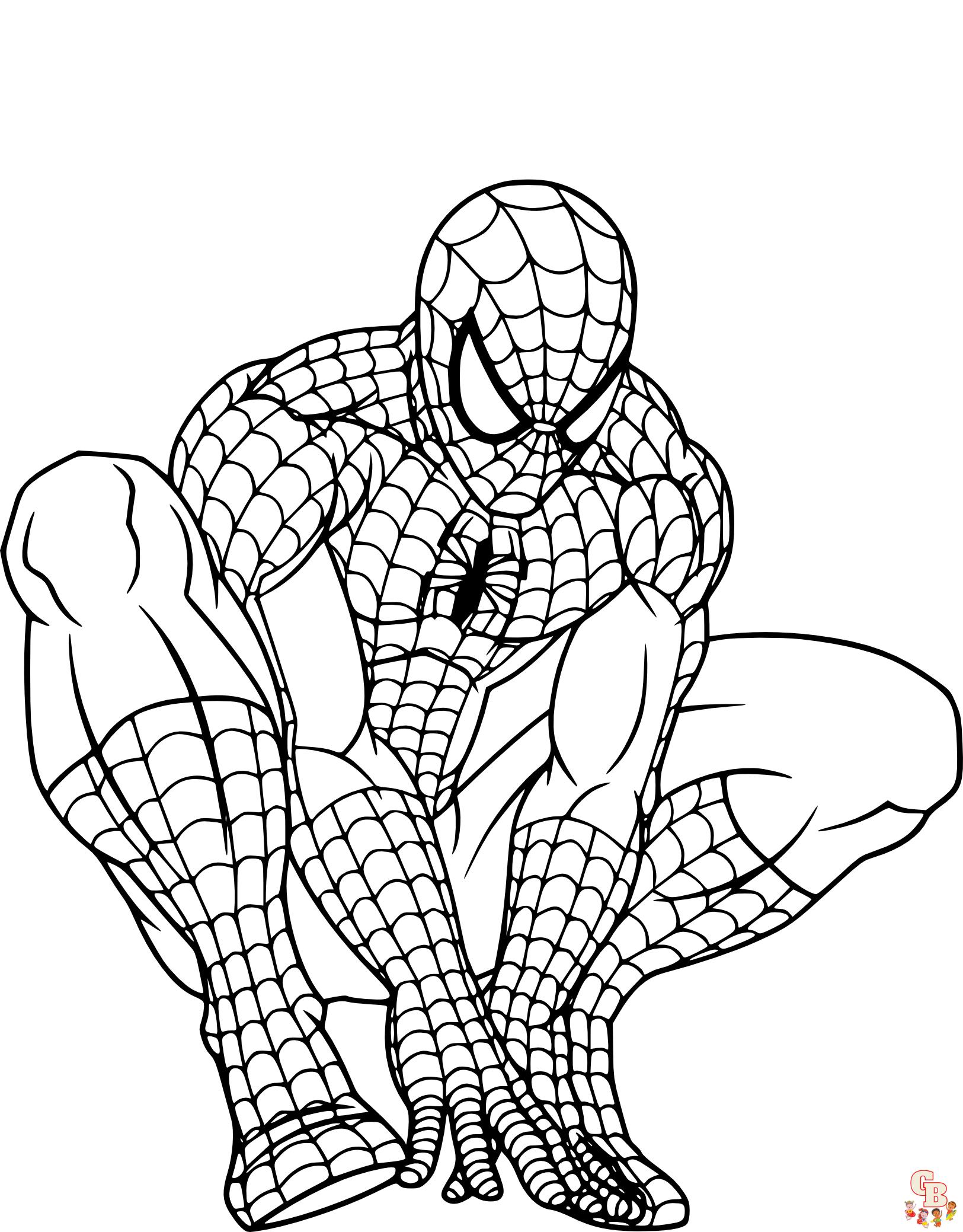 coloriage spidey