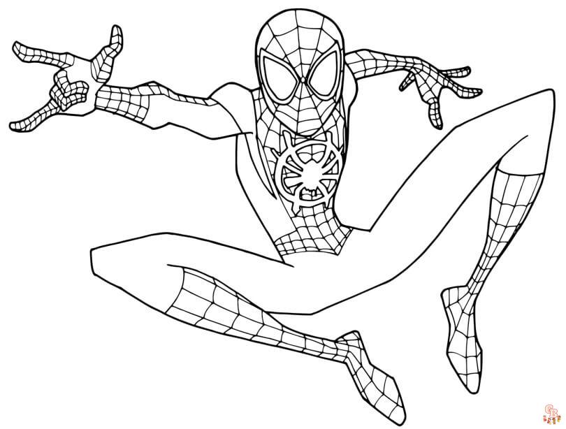 coloriage spidey