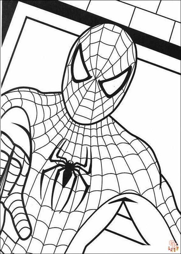 coloriage spidey