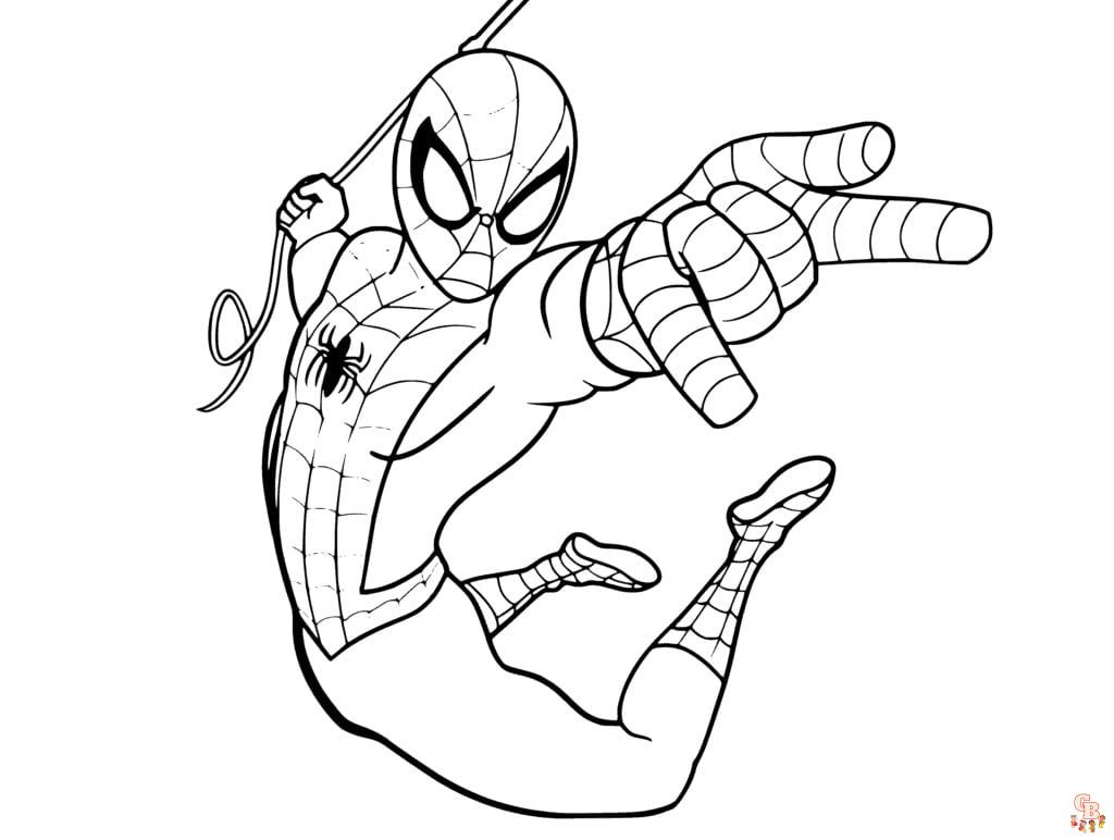 coloriage spidey