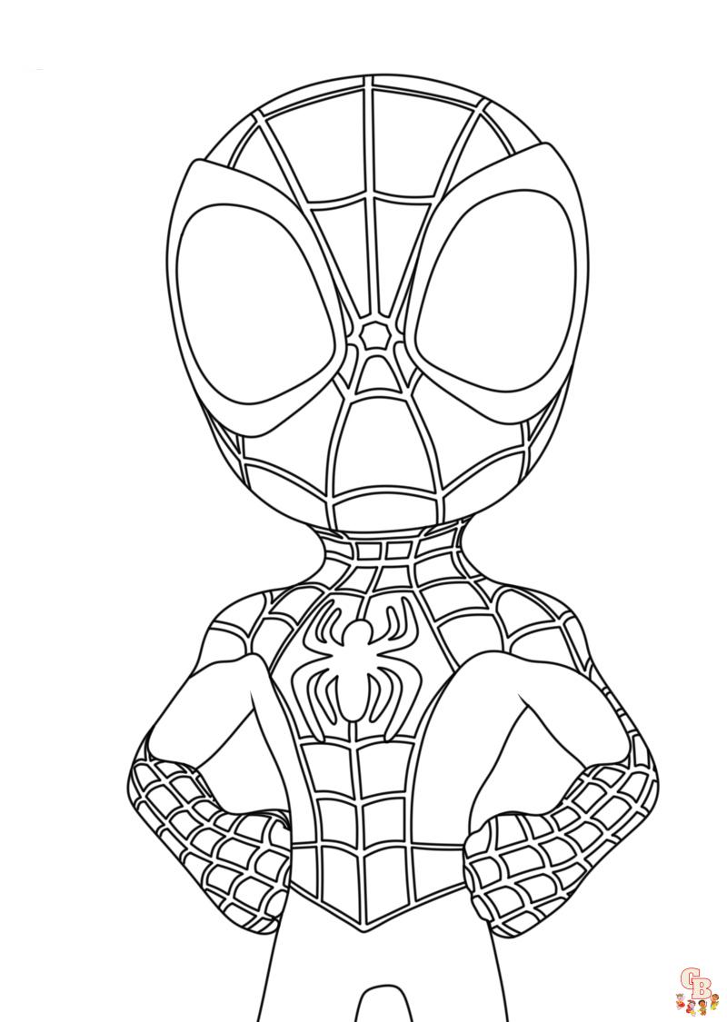 coloriage spidey