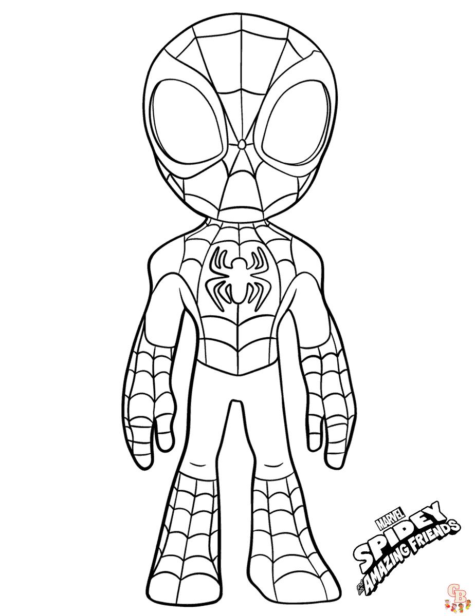 coloriage spidey