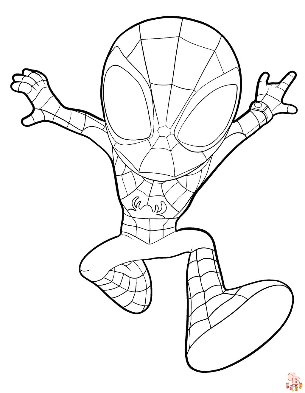 coloriage spidey