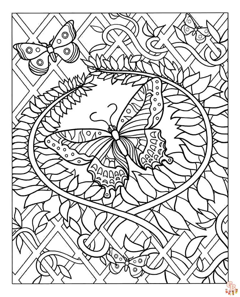 Coloriage Adulte Papillon