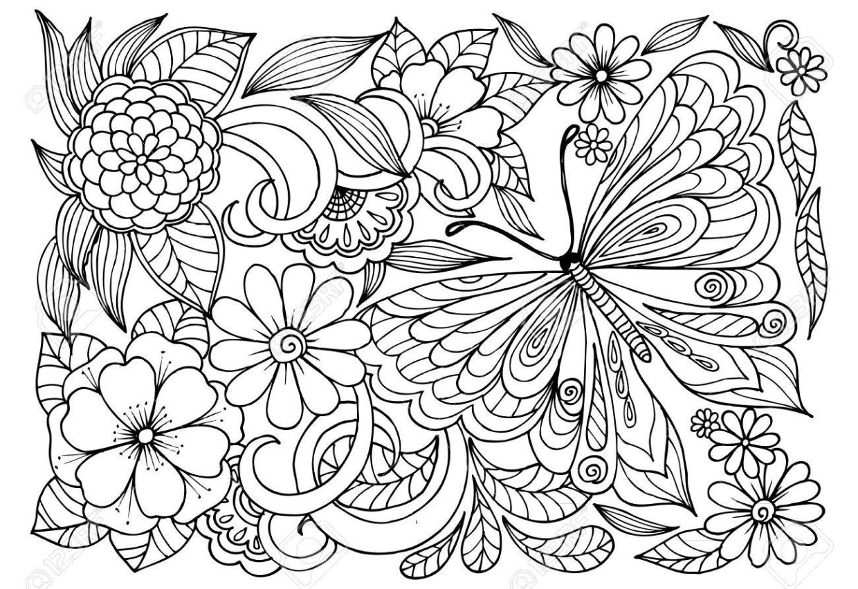 Coloriage Adulte Papillon