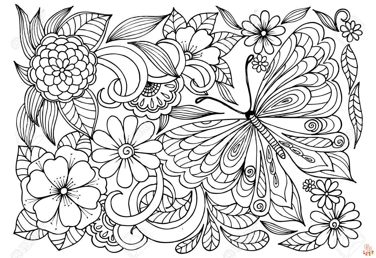 Coloriage Adulte Papillon